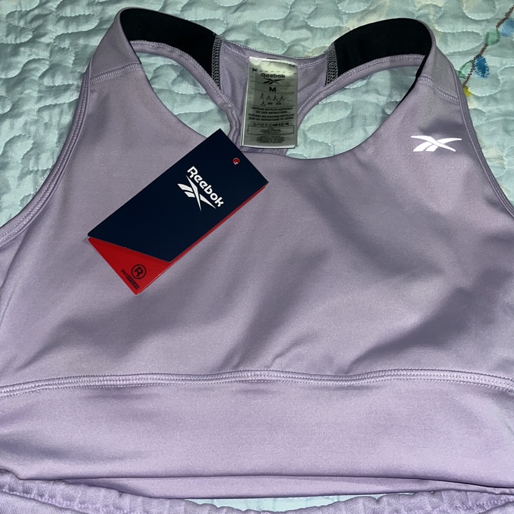 NWT Reebok size Medium Bra/top and shorts. - Picture 3 of 6